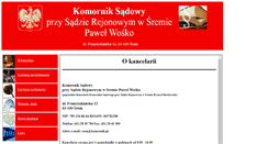 Desktop Screenshot of komornik-srem.pl